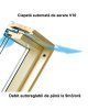 Fereastra mansarda dubla deschidere FAKRO FPU-V U5 preSelect Max, din lemn vopsit alb 3 sticle
