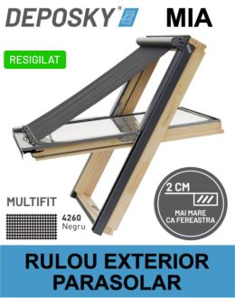 PRODUS RESIGILAT - Rulou exterior anti-caldura parasolar DEPOSKY MIA 66x118