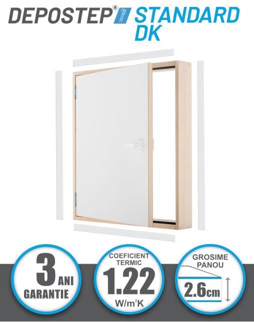 Usa vizitare perete termoizolatoare DEPOSTEP STANDARD DK 