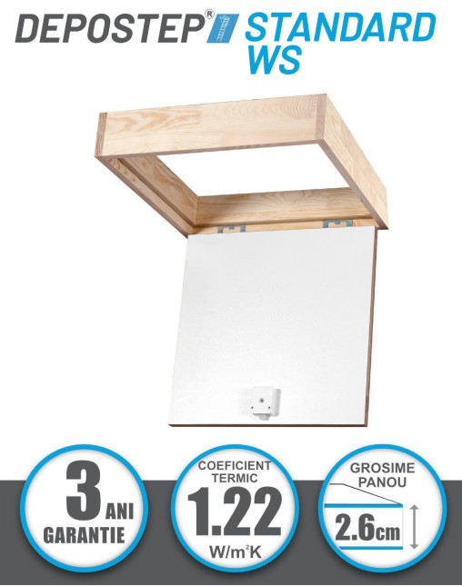 Usa vizitare tavan DEPOSTEP STANDARD WS pentru acces pod
