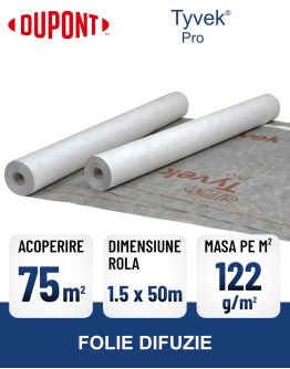 Folie anticondens si difuzie DUPONT TYVEK PRO