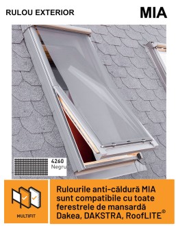 Rulou anti-caldura fereastra mansarda MIA