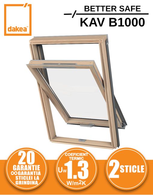 Fereastra mansarda DAKEA BETTER SAFE KAV B1000