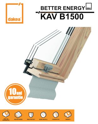 Fereastra mansarda + rama DAKEA GOOD ENERGY KAA B1500 - PRODUS RESIGILAT