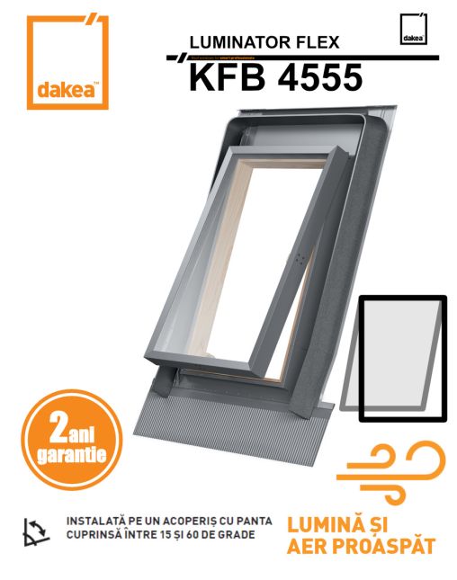 Opinii despre Fereastra luminator DAKEA FLEX KFB 45X55