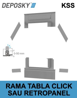 Rama etansare tabla faltuita DEPOSKY KSS cu click sau retropanel