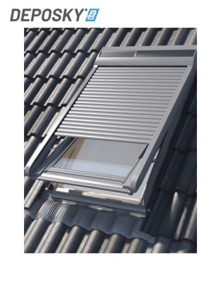 Roleta exterioara solara DEPOSKY SSR pentru ferestrele de mansarda, din aluminiu, cu rol de protectie la caldura