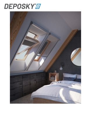Plasa insecte DEPOSKY ZIA pentru fereastra mansarda compatibila cu: Deposky, Velux, Dakea, Baudeman