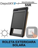 Roleta exterioara solara DEPOSKY SSR pentru ferestrele de mansarda, din aluminiu, cu rol de protectie la caldura
