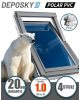 Fereastra mansarda DEPOSKY POLAR PVC, 4 sticle, maner jos