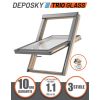 Fereastra mansarda DEPOSKY TRIO GLASS 3 sticle, maner jos