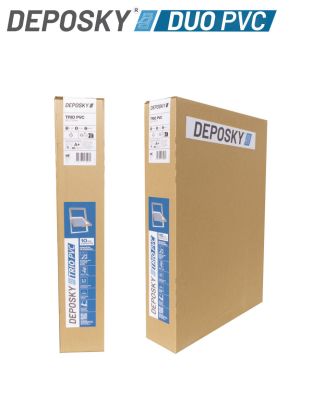 Fereastra mansarda DEPOSKY DUO PVC, 2 sticle, maner jos