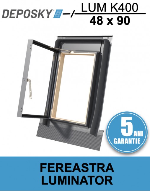 DEPOSKY LUM K400 48x90 - Fereastra luminator pentru pod cu rama inclusa
