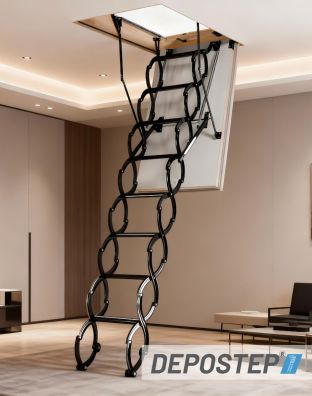 Scara pod DEPOSTEP TERMO FLEX TFL metalica pantograf supertermoizolata