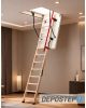 Scara pod DEPOSTEP ECO XL chepeng pod pliabil din lemn, maner telescopic, H max 330 cm