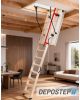 Scara pod DEPOSTEP SUPER TERMO SXL chepeng pod pliabil din lemn, maner telescopic, H max 330 cm