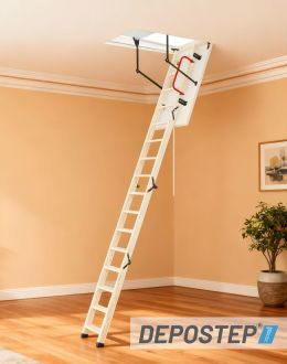 Scara pod DEPOSTEP STANDARD PLUS SPLE pliabila din lemn H max 310 cm