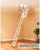 Scara pod DEPOSTEP STANDARD PLUS SPLE pliabila din lemn H max 310 cm