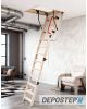Scara pod DEPOSTEP COMPACT MINI CMN scurta, pliabila din lemn, H max 275-280 cm 