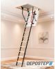Scara pod DEPOSTEP MINI SPECIAL MNS scurta, metalica cu trepte din lemn, H max 260-265 cm