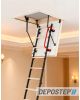 Scara pod DEPOSTEP MINI SPECIAL MNS scurta, metalica cu trepte din lemn, H max 260-265 cm