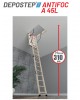 Scara pod DEPOSTEP ANTIFOC A 45 L H max 310 cm - scara pod din lemn, rezistenta la foc 45 de minute