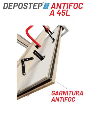Scara pod antifoc DEPOSTEP A 45 L rezistenta la foc 45 minute, 330H