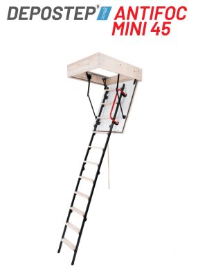 Scara pod antifoc DEPOSTEP MINI 45 metalica rezistenta la foc 45 minute, H265