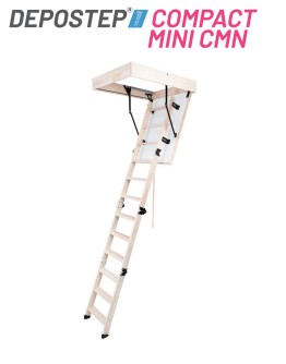 Scara pod DEPOSTEP COMPACT MINI CMN scurta, pliabila din lemn, H max 275-280 cm 