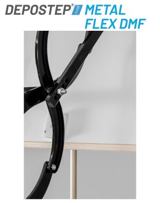 Scara pod DEPOSTEP METAL FLEX DMF metalica tip pantograf