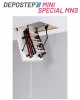 Scara pod DEPOSTEP MINI SPECIAL MNS scurta, metalica cu trepte din lemn, H max 260-265 cm