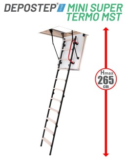 Scara pod DEPOSTEP MINI SUPER TERMO MST H max 265 cm