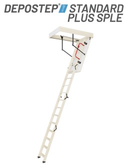 Scara pod DEPOSTEP STANDARD PLUS SPLE pliabila din lemn H max 310 cm
