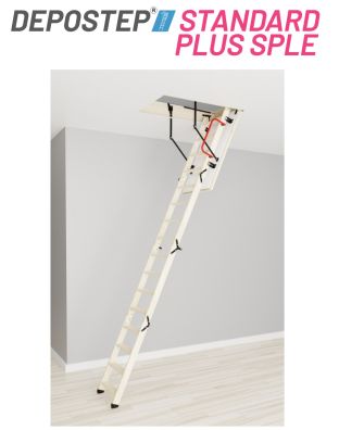 Scara pod DEPOSTEP STANDARD PLUS SPLE pliabila din lemn H max 310 cm