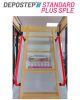 Scara pod DEPOSTEP STANDARD PLUS SPLE pliabila din lemn H max 310 cm