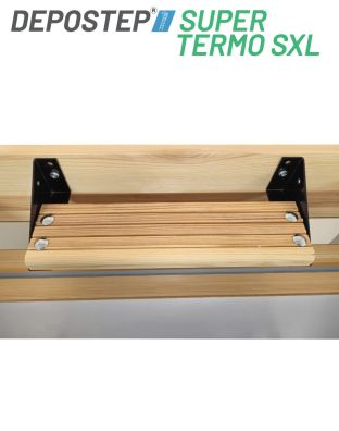 Scara pod DEPOSTEP SUPER TERMO SXL chepeng pod pliabil din lemn, maner telescopic, H max 330 cm