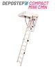 Scara pod DEPOSTEP COMPACT MINI CMN scurta, pliabila din lemn, H max 275-280 cm 