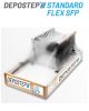 Scara pod DEPOSTEP STANDARD FLEX SFP metalica tip pantograf cu toc de lemn