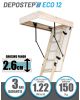 Scara pod DEPOSTEP ECO 12 pliabila din lemn
