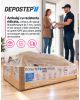 Scara pod DEPOSTEP MINI SPECIAL MNS scurta, metalica cu trepte din lemn, H max 260-265 cm