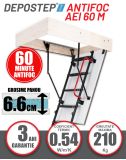 Scara pod antifoc metalica DEPOSTEP AEI 60 M rezistenta 60 de minute