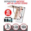 Scara pod antifoc DEPOSTEP AST 45 SUPER TERMO rezistenta la foc 45 minute