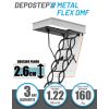 Scara pod DEPOSTEP METAL FLEX DMF metalica tip pantograf