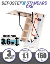 Scara pod DEPOSTEP STANDARD DSK pliabila din lemn