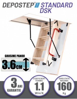 Scara pod DEPOSTEP STANDARD DSK pliabila din lemn