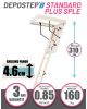 Scara pod DEPOSTEP STANDARD PLUS SPLE pliabila din lemn H max 310 cm