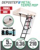 Scara pod DEPOSTEP METAL TERMO MSP pliabila metalica supertermoizolata NEW MODEL