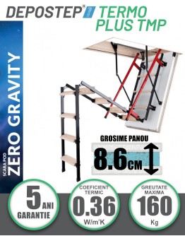 Scara pod DEPOSTEP TERMO PLUS TMP pliabila metalica supertermoizolata premium