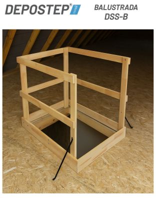 DEPOSTEP DSS -B  - Balustrada de protectie scara de pod universala
