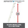 Scara modulara DEPOSTEP PSS D - 1 din 4 sectiuni